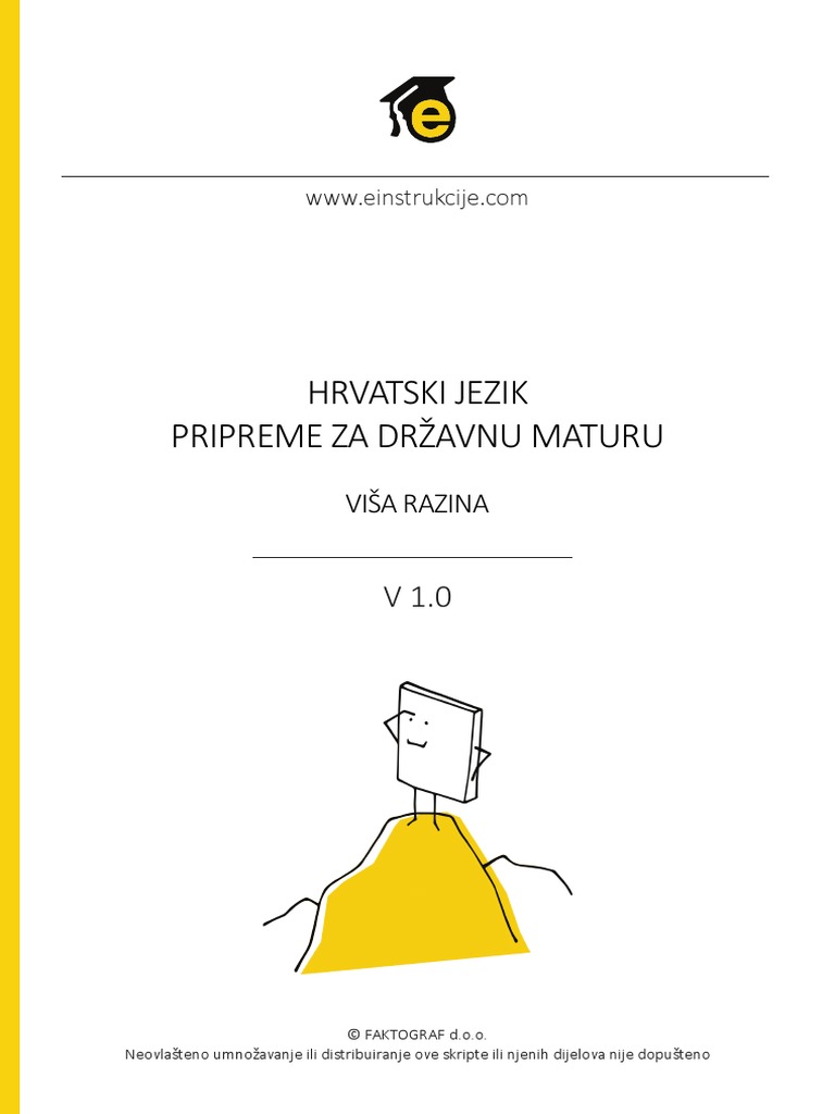 Hrvatski A Razina Einstrukcije | PDF
