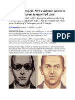 D.B. Cooper Expert: New Evidence Points To Person of Interest in Unsolved Case