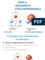 T02 - Bioelements I Biomolècules