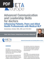 Download Communication  Leadership for doctors Amsterdam October 29 30 31 2012 by Joost van der Leij SN62325693 doc pdf
