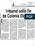 Tribunal Selló Fin de Colonia Dignidad - 19jun1991