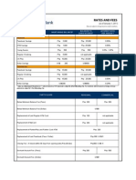 Deposit Rates and Fees