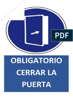 Obligatorio Cerrar La Puerta