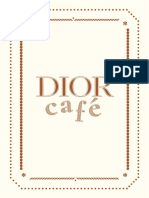 Dior Cafe - Food and Drink Menu - November 22