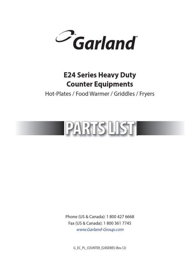 E24 Series Heavy Duty Counter Equipments HotPlates / Food Warmer