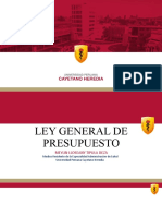 Ley General de Presupuesto