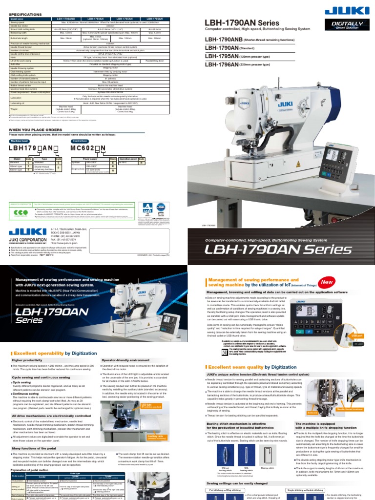 Juki S Industrial Sewing Machines Pdf