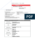 Matriz Teste Inglês - 4º Ano - 1º Período