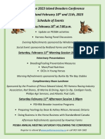2023 Island Horse Breeders Conference Flyer