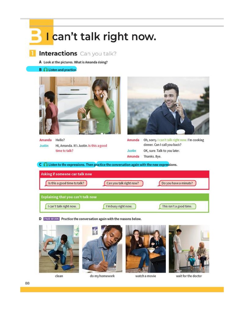 Unit 9 Lesson B Student Book Workbook | PDF