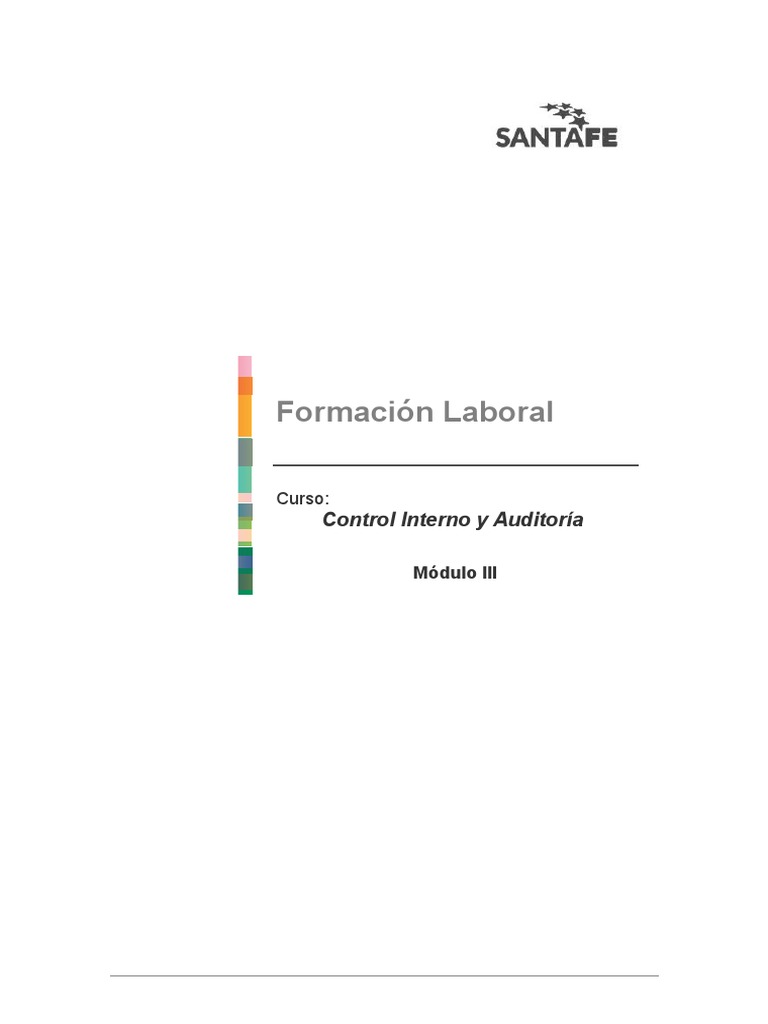 CONTROL INTERNO Y AUDITORIA - Módulo 3 | PDF | Riesgo | Sistema de ...
