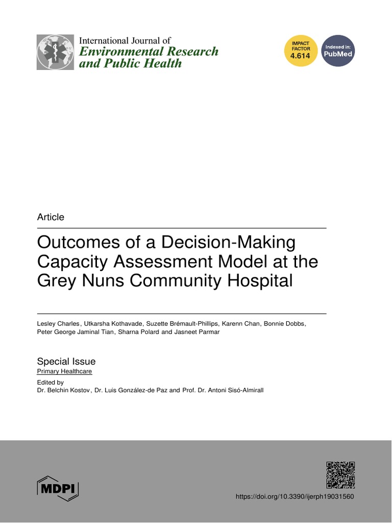 Decision Making Capacity Assessment