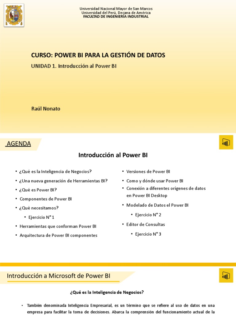 Curso de Introducción a Power BI | PDF | Inteligencia de negocios ...