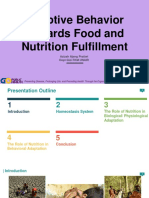 Adaptive Behavior Towards Food and Nutrition Fulfillment