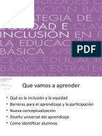 Inclusion y Equidad Primera Parte