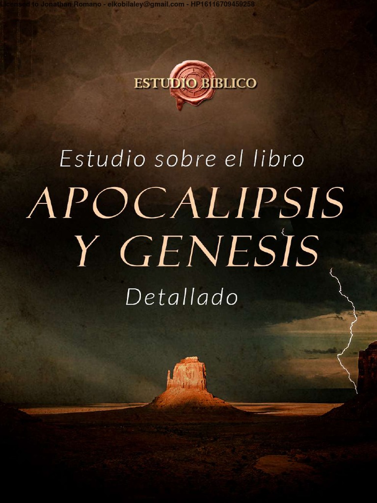 Estudio Apocalipsis y Genesis | PDF | Libro del Génesis | Moisés