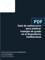 Guía completa para autoarchivar trabajos de grado