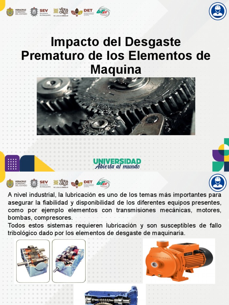 Impacto del Desgaste Prematuro en Maquinaria | PDF | Lubricante ...