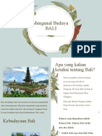 Mengenal Budaya Bali