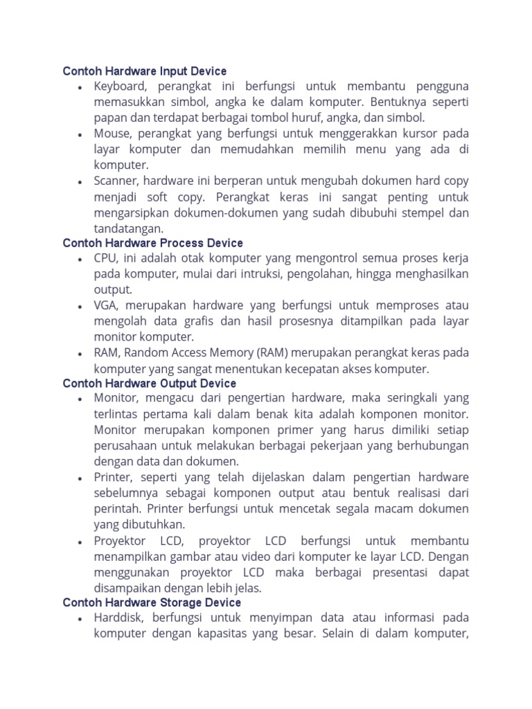 Contoh hardware input device pdf