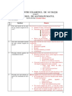 TESTE PENTRU EXAMEN DE NUTRIŢIE