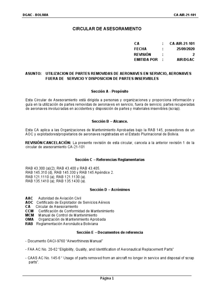 Ca Air 21 101 PDF Aeronave Aviación