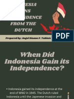 Report (Indonesia Gains Independence From The Dutch)