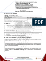 Acta 3 Comisión de Evaluación y Promoción 15 de Diciembre de 2022