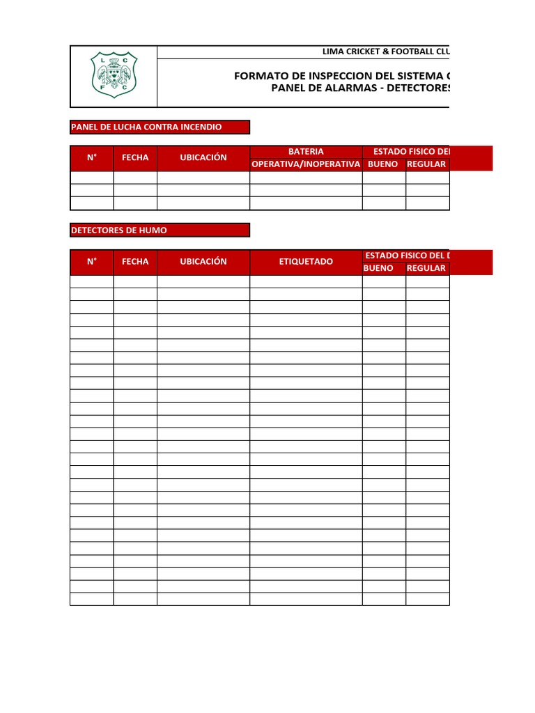 Checklist DETECCION DE LUCHA CONTRA INCENDIOS | PDF | Automatización de ...
