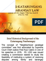 Revised Katarungang Pambarangay Law