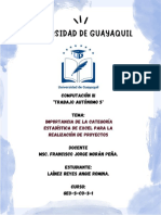 Trabajo Autónomo 5-Establecer La Importancia de La Categoría Estadística de Excel - Laínez