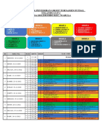 Jadwal Babak Penyisihan Group Tolando Cup 1