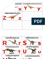 Abecedario Dinosaurio