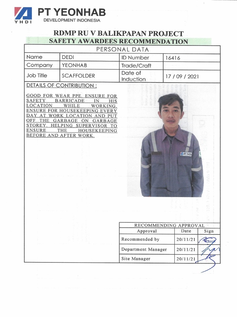 Safety Reward Recommendation Pdf