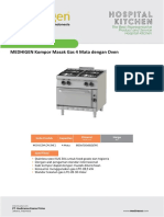 6 BROSUR MEDHIGEN Kompor Masak Gas 4 Mata Dengan Oven