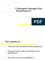 Management - Why Cant Managers Manage Poor Performance