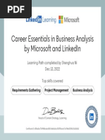 CertificateOfCompletion - Career Essentials in Business Analysis by Microsoft and LinkedIn