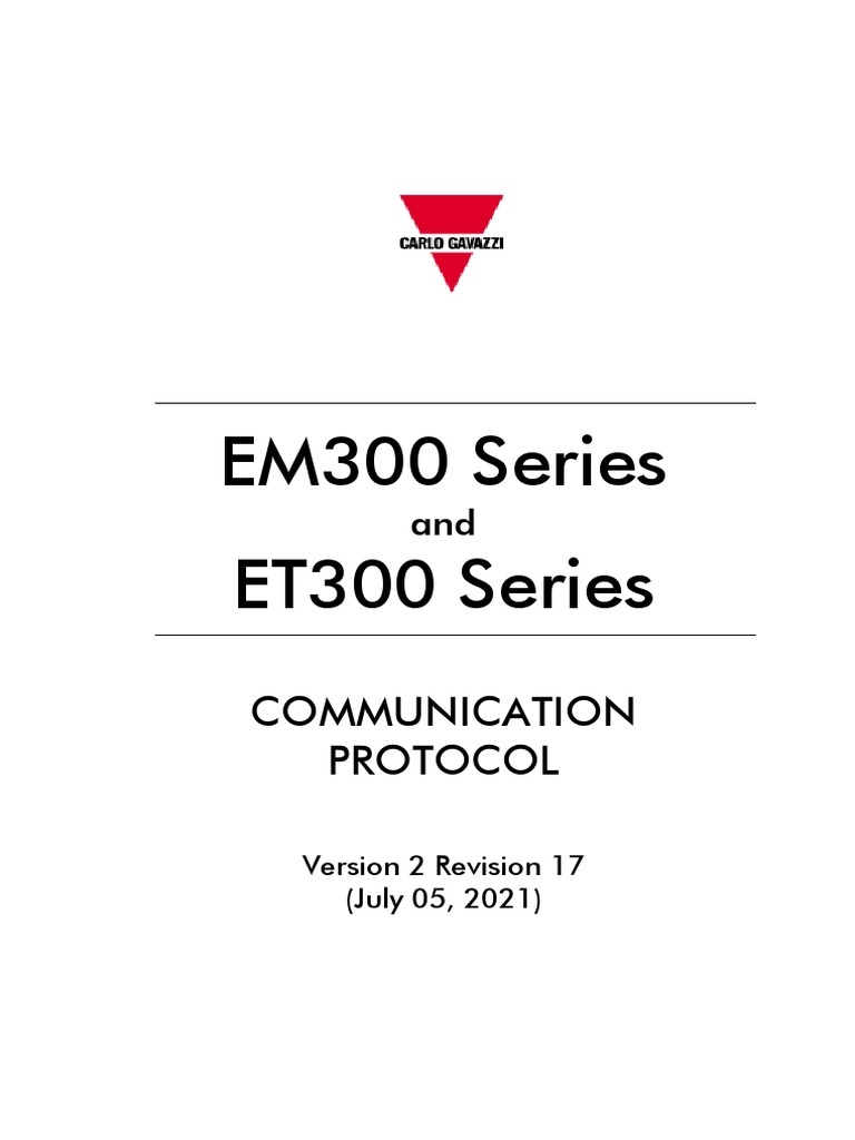 EM300 Series MODBUS Communication Guide | PDF | Integer (Computer ...