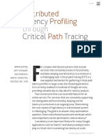 Latency Critical Tracing: Through
