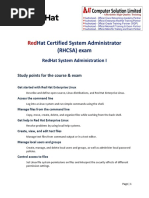 Hat Certified System Administrator (Rhcsa) Exam: Redhat System Administration I