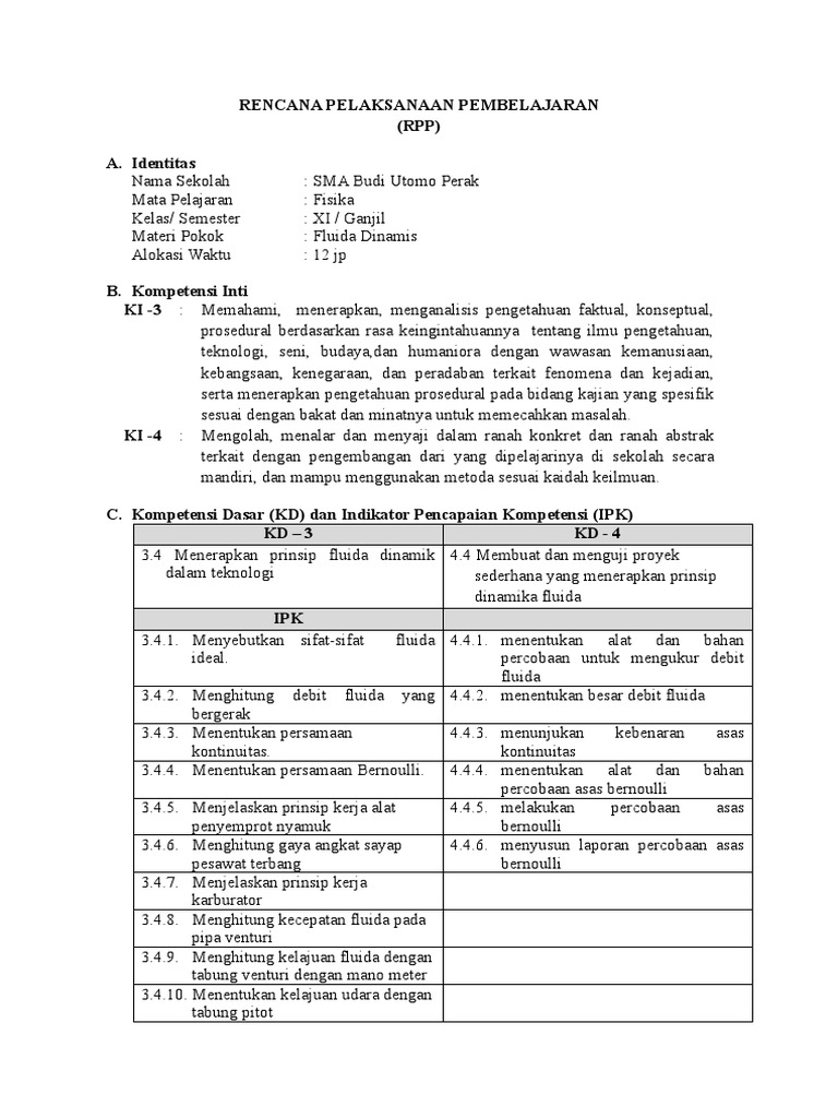 Penerapan Asas Bernoulli dalam Fluida | PDF | Karier & Perkembangan | Seni