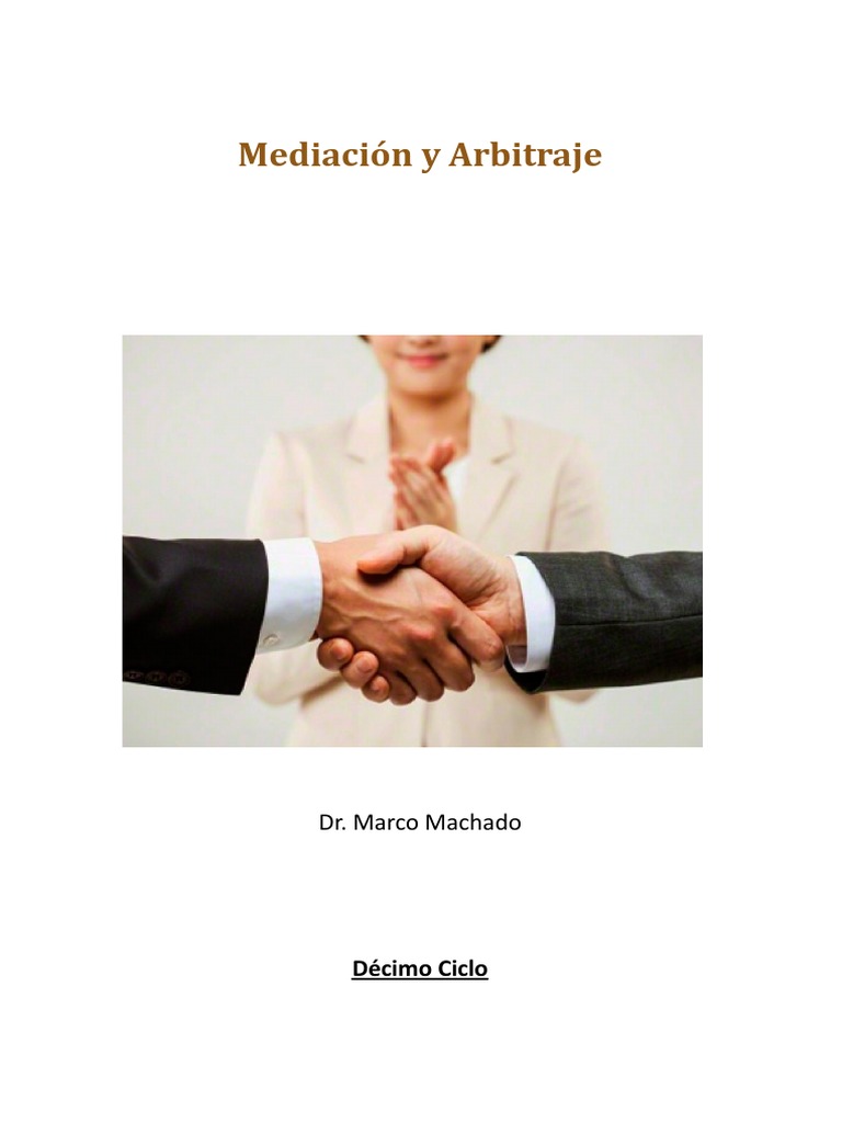 Mediación Y Arbitraje 10mo Pdf Mediación Conflicto Proceso