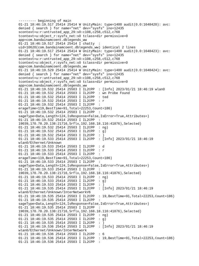 Mod Menu Log - Com - Bandainamcoent.dblegends - WW | PDF | Computer ...