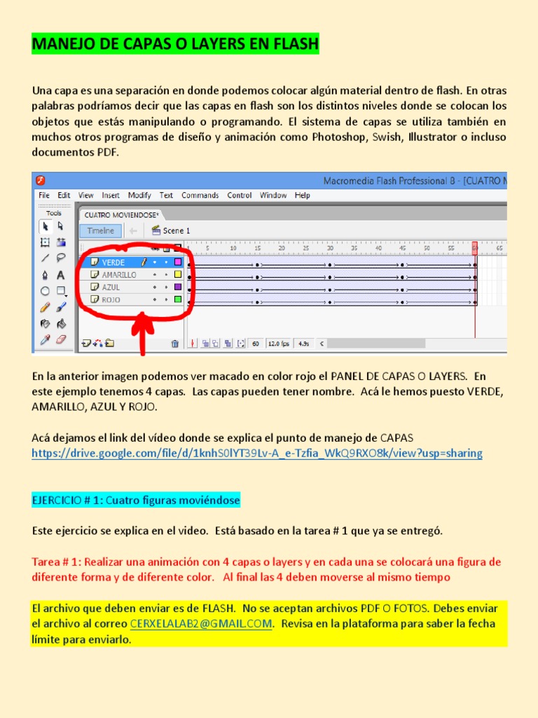 Manejo de Capas en Flash | PDF