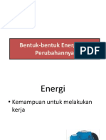 Bentuk-bentuk Energi dan Perubahannya