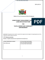CDF Loan Application Form Summary