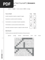 Respiration Test Yourself 2 Answers