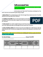 Copia de Self Assessment Format