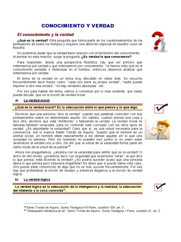 La Verdad: Conocimiento y Filosofía | PDF | Verdad | Certeza