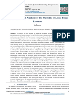 Measurement and Analysis of The Stability of Local Fiscal Revenue